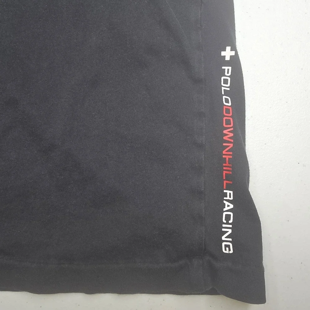 POLO RALPH LAUREN 3XB Suisse Slalom Racing Black Long Sleeve T-shirt -2699